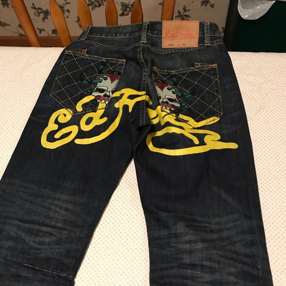 Ed hardy blue jeans